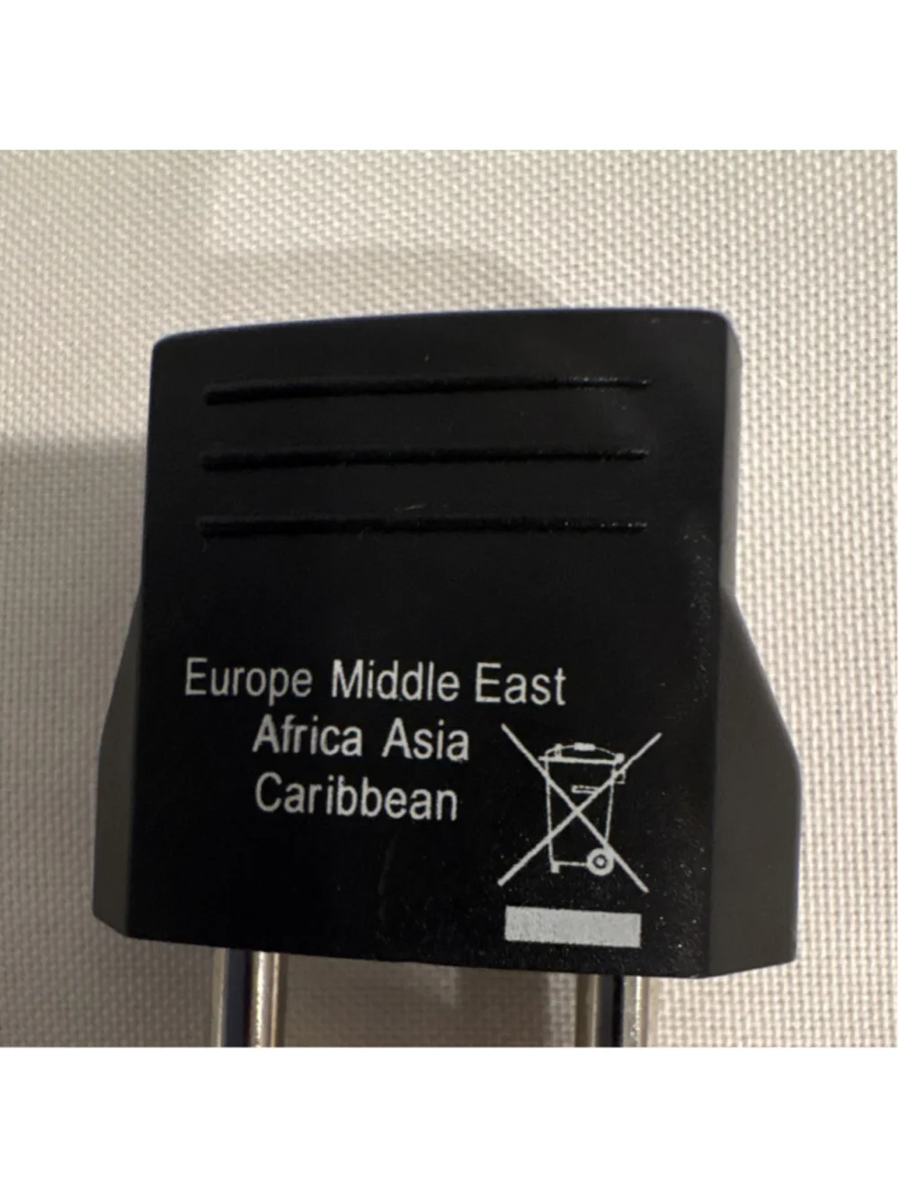 US to Europe Middle East Africa Asia Caribbean 2 Pin Plug Adapter Universal